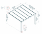 Preview: Palram-Canopia Terrassenüberdachung STOCKHOLM 3.4x3.7 (341x370cm) 4mm PV klar